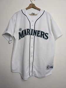 Majestic MLB Seattle Mariners Baseball Jersey Shirt Mens Large Ichiro #51 USA - Foto 1 di 13