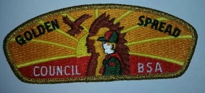 Vintage Boy Scout Patch BSA Golden Spread Council - Picture 1 of 2