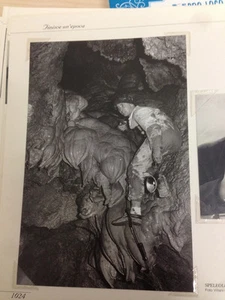 REPRODUKTION FOTO ALINARI HÖHLENFORSCHER IN AKTION INNEN HÖHLE 12X18 CM 1955 (6) - Bild 1 von 1