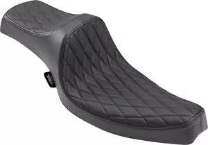 Predator Diamond Vinyl 2-Up Seat Drag Specialties 0804-0758 For 57-78 Harley XL - Picture 1 of 4