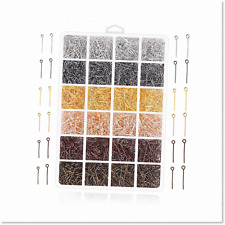 2400Pcs High-Quality Jewelry Making Pins and Charm Beads - DIY Supplies for Craf