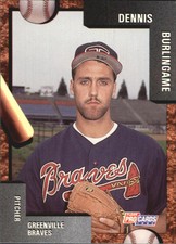 1992 Greenville Braves Fleer/ProCards #1149 Dennis Burlingame