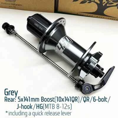 Buje trasero Boost HG 28 32 orificios 5x141 10x141 mm QR 12x148 mm THRU bicicleta MTB Foto 1 de 4