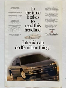 1995 Dodge Intrepid Print Ad 10 Million Things - Picture 1 of 2