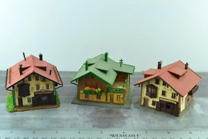 Pola 3X Houses Buildings w/ Stores Lot Built Up N Scale 1:160 (N6564) - Picture 1 of 9