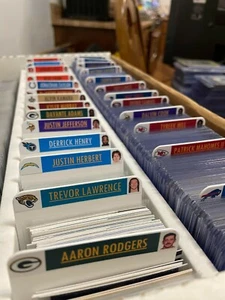 Customized BCW Tall Dividers Star Player Labels NFL MLB & NBA - Picture 1 of 10