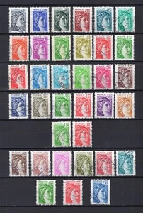 Ct 34 / Timbre France 1978 Sabine Série complète sauf roulette entre 1978-1981 - Picture 1 of 1