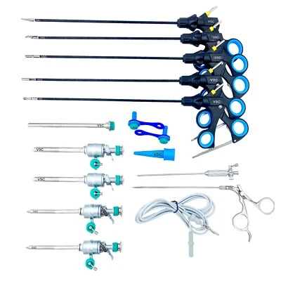 16pc Laparoscopic Instruments Surgical Surgery Set Endoscopy Laparoscopy Forceps - Image 1 of 4