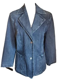 Bianca Denim Blazer, Size 10, Vintage, Blue, Y2K, 90's, Ladies. - Picture 1 of 5