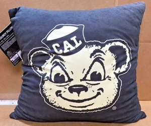 Golden Bears Corduroy Pillow Navy/Gold 18x18 Inches - Picture 1 of 6