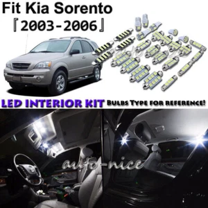 26x White LED Interior Lights Package Kit For 2003 2004 2005 2006 Kia Sorento - Bild 1 von 9
