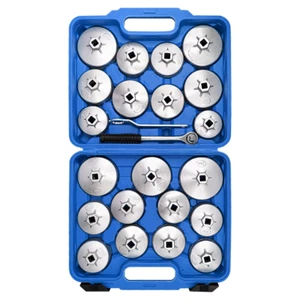 23 Pcs Cup Type Oil Filter Wrench Tool Set Removal Socket Kit Service Oil - Picture 1 of 11