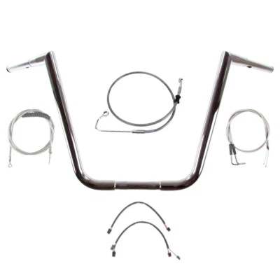 1 1/4" Chrome 16" Jarhead Handlebar Kit 2011-2015 Harley-Davidson Softail w/ABS - Image 1 of 3