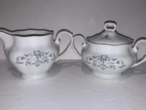 Set Rare Jarolina Karolina Sugar Creamer Set Rhapsody China Poland - Picture 1 of 9