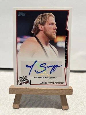 Jack Swagger Autographed Insert Card Wwe 2014 Topps Auto Signed Wrestling  AEW - Image 1 of 2