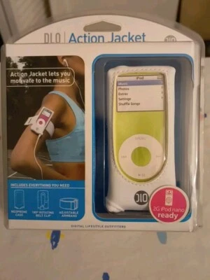 DLO Action Jacket Sport Ready Black Neoprene Case iPod Nano 1st 2nd Gen Armband - Image 1 of 2