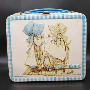 Holly Hobbie Vintage 1979 Metal Lunchbox ~ Aladdin ** No Thermos ** - Picture 1 of 8