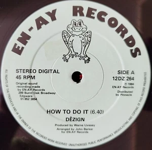 DEZIGN ** How To Do It ** 1984 UK 12" SINGLE - Bild 1 von 2