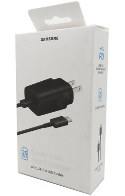 25W Super Fast Wall PD Charger Type C USB-C For Samsung Galaxy Note S22 S21 S20 - Image 1 of 4