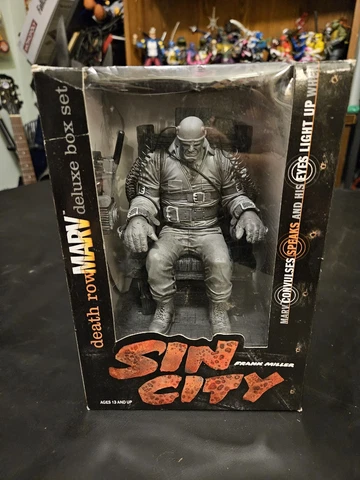 Sin City Death Row Marv Electric Chair McFarlane Toys 2000 Frank Miller Cover