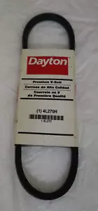 DAYTON V-Belt: 4L270, 27 in Outside Lg, 1/2 in Top Wd, 0.313 in Thick - Picture 1 of 4