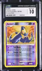 Seviper 52/106 Reverse Holo EX Great Encounters CGC 10 Gem Mint PSA BGS - Picture 1 of 2