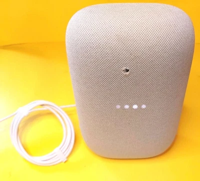 🔥VIEW PHOTOS🔥 WORKING GREY GOOGLE NEST AUDIO GXCA6 SMART SPEAKER BLUETOOTH 🔥 - Image 1 of 4