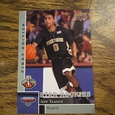 2009-10 Upper Deck 第一版 #189 Jeff Teague RC 亚特兰大老鹰队 — 第 1/4 张图片