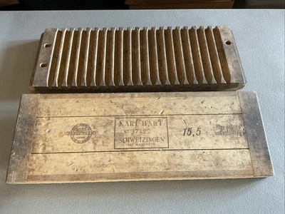 Prensa de molde de cigarros de tabaco de madera antigua vintage Karl Hart Foto 1 de 4