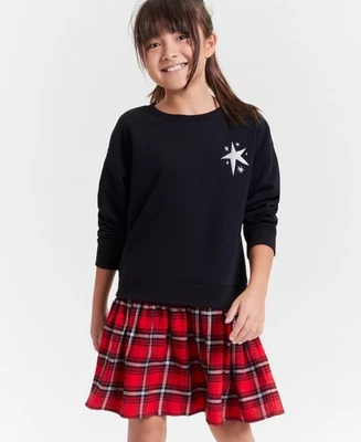 NUEVO CON ETIQUETAS L (14/16) Epic Threads Niñas Grandes Mary Vestido Sudadera Bordado Foto 1 de 4