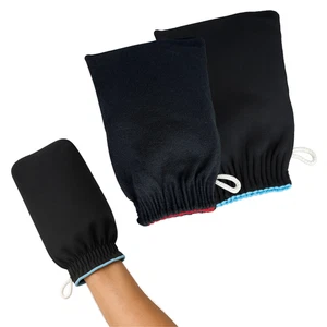 2er Pack Peelinghandschuhe, Body Peeling Handschuh, Body Peeling Handschuhe Bad Peeling - Bild 1 von 11