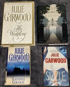 JULIE GARWOOD 4 Book Lot 2 HC HARDCOVER Vintage 1st Print Wedding/ Ransom + 2 PB - Picture 1 of 24