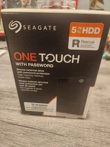 Seagate - One Touch with Password 5TB External USB 3.0 Portable Hard Drive wi... - Afbeelding 1 van 1