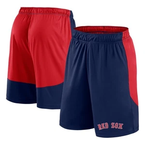 Men's Fanatics Navy/Red Boston Red Sox Launch Polyester Shorts - Picture 1 of 3