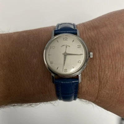 Lord Elgin Mid-Century-Modern Vintage Dura Power Men's Watch - Image 1 of 4