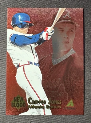 1995 Pinnacle New Blood Chipper Jones #NB6 HOF - Image 1 of 2
