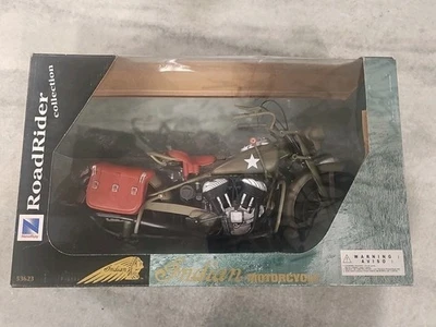 New-Ray Indian Motorcycle RoadRider Collection Black Die-Cast Bike 53623 - Image 1 of 4