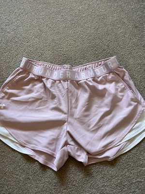 Light Pink Under Armor Shorts Women’s Size Large - Image 1 of 4
