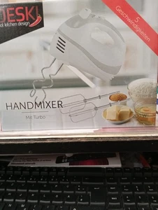 Handmixer DESKI 200W 5 Stufen Mixer Handrührgerät Knethaken Turbotaste Backen - Bild 1 von 1