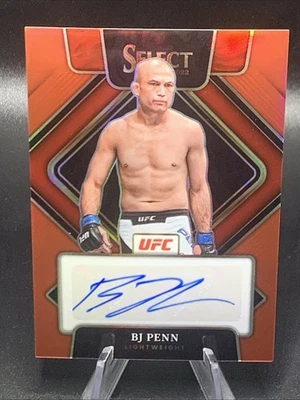 BJ Penn 35/99 Auto 2022 Select Red Prizm UFC - Image 1 of 4