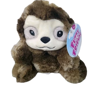 NEW - 2023 Fuzzy Friends 5.5" Brown Sloth Plush Stuffed Animal Dollar Tree SOFT - Picture 1 of 5