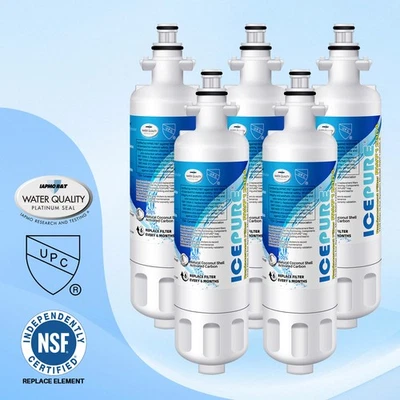 Fit For LG LT700P lg lfxc24726s ADQ36006102 CLCH106 Icepure Water Filter 5 Pack - Image 1 of 4