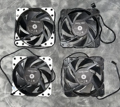 EK-Vardar X3M 120ER RGB FANS- 4 Pack -(2 With Dampers) EKWB Water Cooling - Image 1 of 3