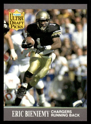 1991 Ultra #280 Eric Bieniemy Rookie REDSKINS - Image 1 of 2