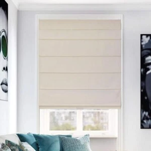 Chicology Roman Shades 31"X64" Cordless Blackout Privacy Polyester Roman Shade - Picture 1 of 10