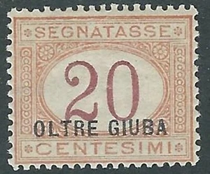1925 OLTRE GIUBA SEGNATASSE 20 CENT MH * - I55-2 - Picture 1 of 1