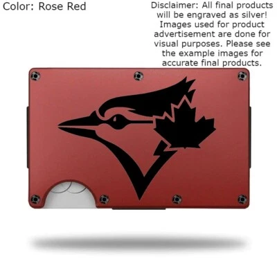 Cartera personalizada "TORONTO BLUE JAYS" grabada con láser - Elige un color de billetera Foto 1 de 4