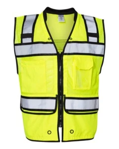 🔥 Kishigo High-performance Surveyors Pocket Safety Vest Up To 5XL S5004-5005 - Picture 1 of 4