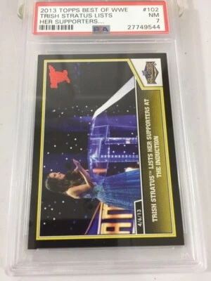 Trish Stratus Topps Best Of WWE Hall of Fame 2013 #102 PSA 7 NM pop 1 - Image 1 of 4