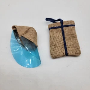 Barbie Vtg Burlap Best Buy/Get Ups Go TOTE BAG And Sun Hat - Picture 1 of 4